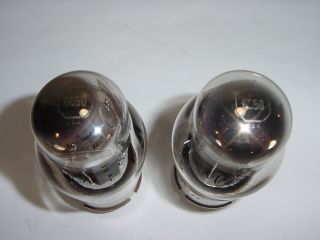 2 Vintage Tung - Sol RCA 6550 KT88 3 - Hole Grey Plate OOO Matched Amp Tube Pair 6