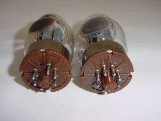 2 Vintage Tung - Sol RCA 6550 KT88 3 - Hole Grey Plate OOO Matched Amp Tube Pair 7
