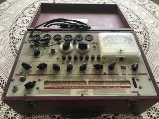 Vintage Hickok 600a Dynamic Mutual Conductance Tube Tester /