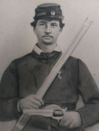 Vintage 1800 ' s Antique Picture Photo Civil War Navy Soldier? 2
