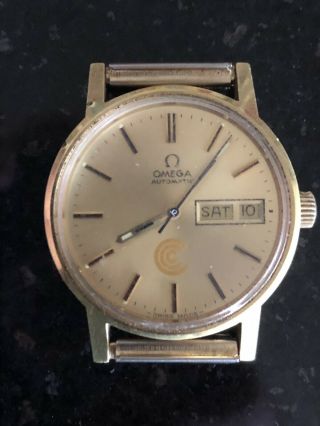 Vintage Automatic Omega Wrist Watch Gold Filled & Stainless Runs 2