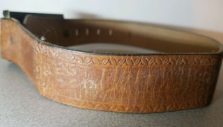 Vintage 1950 ' s Youth SMOKEY THE BEAR Forest Fire Leather Belt 3
