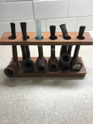 Set Of Vintage Antique Tobacco Pipes