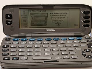 Vintage Nokia 9000i Communicator,  Functional,  English Language