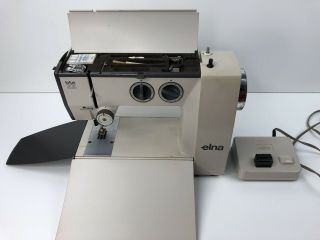 Elna Lotus Zz Electric Sewing Machine Vintage Compact Portable