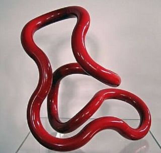 Rare Nos Large Vintage 1982 Modern Red Tangle Sculpture Toy Museum Zawitz 3073