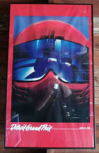 1982 & 1984 Detroit Grand Prix Vintage Formula 1 Racing Posters Frames