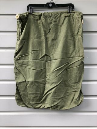 Vintage Wwii Korean War Vietnam Old Green U.  S.  Military Army Marines Laundry Bag