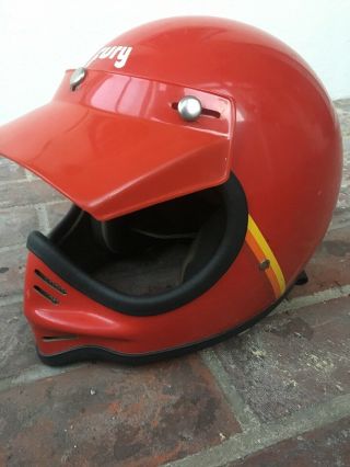 Vintage 80’s Motocross Dot Helmet Fury Dirt Bike Motorcycle Men’s Bmx Racing