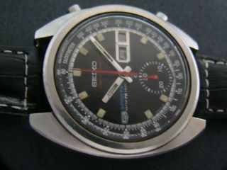 Vtge Rare Early Edition 1969 Seiko 6139 6010 Jdm 21jewels Chronograph.