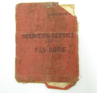 Antique British Mandate In Palestine Soldier Service And Pay Book 1943 - 1946
