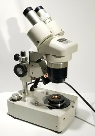 Vintage Jeweler Gemstone Microscope Vigor El - 425 Stereo Binocular Made In Japan