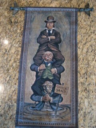 Disney Haunted Mansion Stretching Room Quicksand Tapestry L.  E.  Of 999,  Very Rare