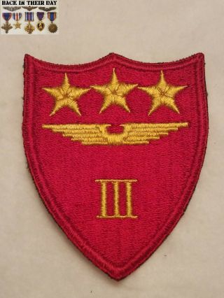 Wwii Ww2 Usmc 3rd Marine Air Wing Pacific Shoulder Patch Whitewashed Backing