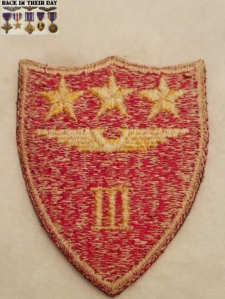 WWII WW2 USMC 3rd Marine Air Wing Pacific Shoulder Patch Whitewashed Backing 2