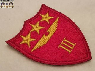 WWII WW2 USMC 3rd Marine Air Wing Pacific Shoulder Patch Whitewashed Backing 3