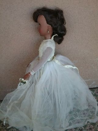 Madame Alexander Polly face vintage 1960s bride doll black African American 4