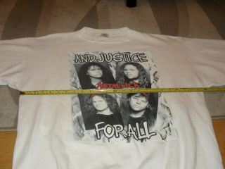 Metallica 1989 And justice for all college shirt slayer megadeth 5