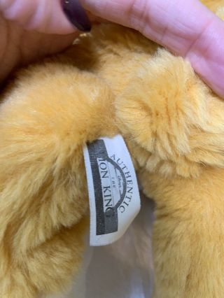 Vintage 1993 MATTEL DISNEY Rare Plush SIMBA Floppy Laying LION KING Cub Stuffed 7