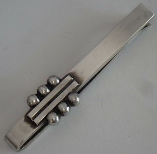 Vintage Georg Jensen Denmark Sterling Silver Tie Clip