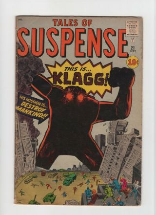Tales Of Suspense 21 Vintage Marvel Atlas Comic Pre - Hero Horror Golden Age 10c