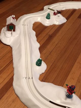 vtg Mr Christmas Santa’s Sleigh Ride train 2 Santas.  Track Animated RARE 5