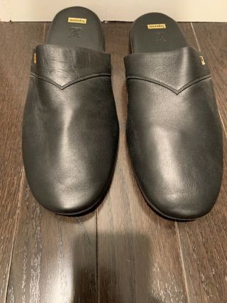 Rare Supreme X Louis Vuitton Black Hugh Slippers Slip On Shoes Size 11