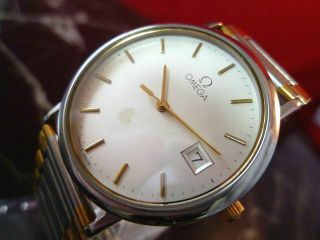 Good Omega De Ville Silver Mens Vintage Watch Swiss Made Quartz