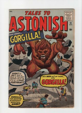 Tales To Astonish 12 Vintage Marvel Atlas Comic Pre - Hero Horror Golden Age 10c