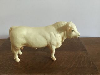 Rare Vintage Charolais Bull Breyer Animal Creations