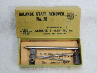 Vintage K&d Kendrick & Davis Balance Staff Remover N0.  50 & Instruction