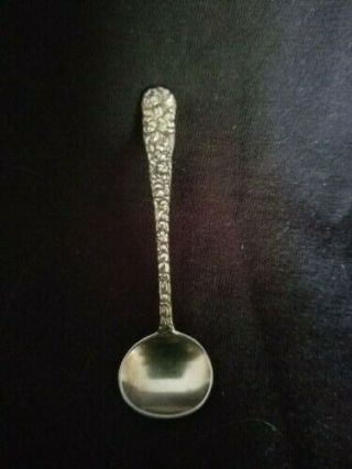 Kirk Stieff,  Chrysanthemum Antique Sterling Silver Master Salt Spoon