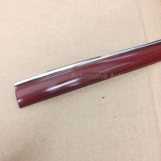 Vintage Style 7/8 " Maroon & Chrome Side Body Trim Molding For Chevy Caprice