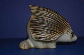 Vintage Howard Pierce Mid - Century Pottery Porcelain Figurine Porcupine 2
