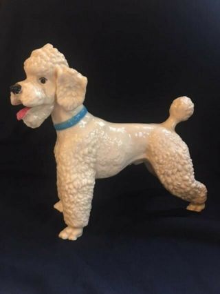Vintage Breyer,  White Poodle With Blue Collar (1957) Extremely Rare