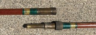 Antique Mitchell Conolon Companion Spinning Rod With Brass Screw - On Ferrule