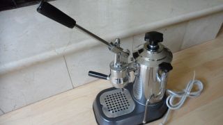 Vintage (la Pavoni ?) Espresso Coffee Machine Chrome Large Capacity 110 Volt Nr