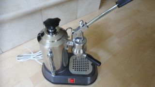 Vintage (La Pavoni ?) Espresso Coffee Machine Chrome Large Capacity 110 Volt NR 2