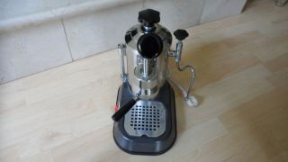 Vintage (La Pavoni ?) Espresso Coffee Machine Chrome Large Capacity 110 Volt NR 3