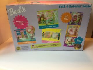 Barbie Folding House Playset Cafe Bed Bathtub Folds Up Vintage 5