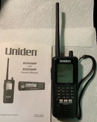 Uniden Bcd436hp Homepatrol Series Digital Handheld Scanner - Rarely