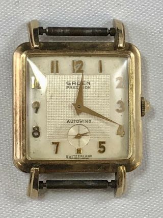 Vintage Gruen Precision 17j Autowind Men’s Wrist Watch Runs 462 Swiss Movement