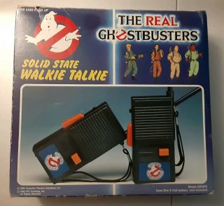 Vintage 1988 The Real Ghostbusters Solid State Walkie Talkie Set Concept Nib