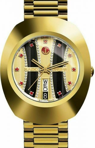 Vintage Rado Diastar Automatic Gold Plated Swiss Mens Wrist Watch Birth - Day Gift