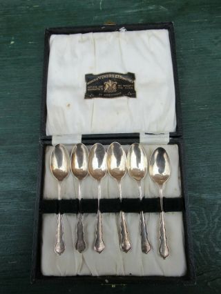 Vintage Set Of 6 Sterling Silver Spoon By Viners Sheffield