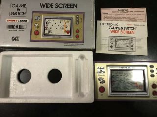 Nintendo Game & Watch - Snoopy Tennis - With Manuals Vintage Gaming