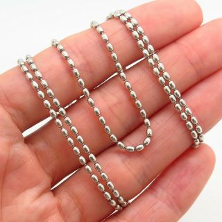 Silpada 925 Sterling Silver Handcrafted Designer Bead Chain Necklace