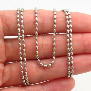 SILPADA 925 Sterling Silver Handcrafted Designer Bead Chain Necklace 2