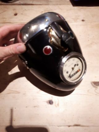 Vintage Motorcycle Headlamp,  With Key