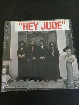 The Beatles Again Hey Jude Rare Cover With Banner Collectible In Shrink Lp